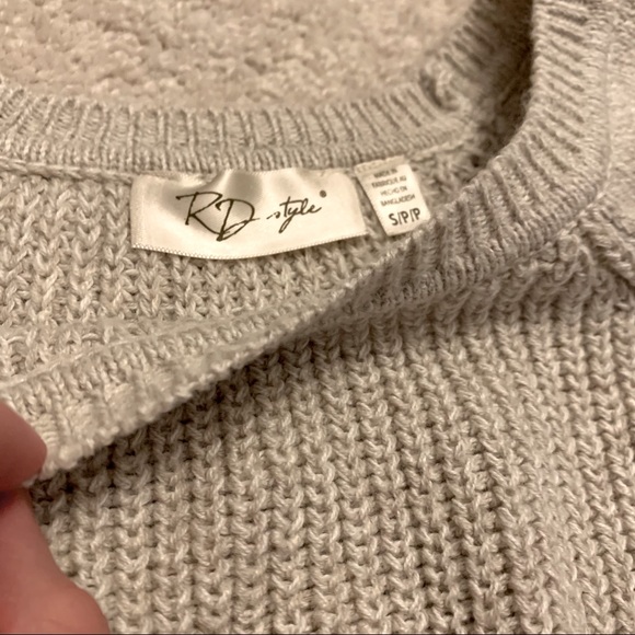 rowca side button cotton blend pullover